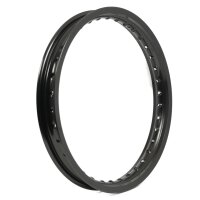 Felge Alu 1,60x16 schwarz matt für Simson S51 KR51...
