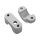 CNC Lenkerklemmung 22mm für Simson SR50 SR80 SD50 Albatros Halterungen Befestigung eloxiert Auflagen oben + unten