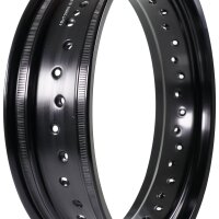 Felge Alu 4,25x17 schwarz, 36-Loch extrem Tuning für Simson S51 S50 S70 S53 Star Schwalbe MZ ETZ 125 150 301 251