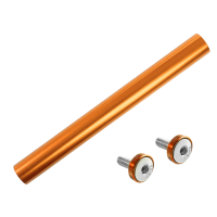 Eloxierte Strebe + Schrauben orange, Aufbockgriff am...