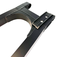 Kastenschwinge Alu CNC Premium +30mm schwarz matt für Simson S51 S50 S70 S53 S83 +3cm