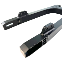 Kastenschwinge Alu CNC Premium +30mm schwarz matt für Simson S51 S50 S70 S53 S83 +3cm