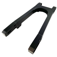 Kastenschwinge Alu CNC Premium +30mm schwarz matt für Simson S51 S50 S70 S53 S83 +3cm