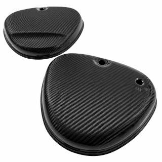 Seitendeckel Carbon links + rechts eckig für Simson S51 B C N S50 S70 Enduro