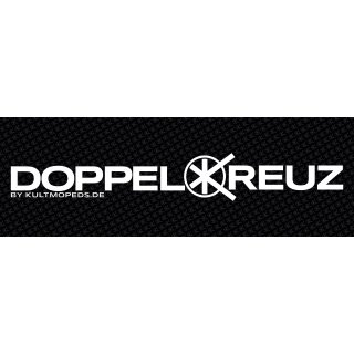Doppelkreuz Banner Plakat 3x1m schwarz Werkstatt, Treffen für Simson S51 S50 SR50 S53 KR51 Schwalbe KR50