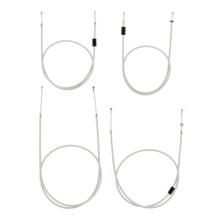 Set 4x Bowdenzüge für BVF-Vergaser weiß für Simson S51 S53 S70 S83 Enduro Bowdenzug Gas Kupplung Bremse Choke