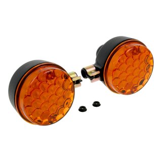 Simson Blinker rund Orange S51 S50 S70 SR50 SR80 pass f MZ TS250 hinten E-Zeichen