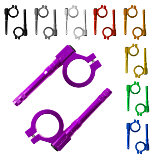 CNC Blinkerhalter eloxiert für Simson S51 S50 S70 Blinkerträger Blinkleuchten Halter mit M8 Gewinde für Miniblinker