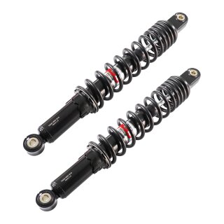 YSSS Premium Federbeine 360mm schwarz für Simson S51 S50 S70 Enduro Tuning Stoßdämpfer Federung hinten 36cm