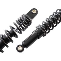 YSSS Premium Federbeine 360mm schwarz für Simson S51 S50 S70 Enduro Tuning Stoßdämpfer Federung hinten 36cm