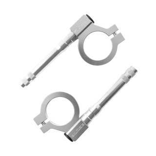 CNC Blinkerhalter silber eloxiert für Simson S51 S50 S70 Blinkerträger Blinkleuchten Halter mit M8 Gewinde für Miniblinker