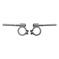 CNC Blinkerhalter silber eloxiert für Simson S51 S50 S70 Blinkerträger Blinkleuchten Halter mit M8 Gewinde für Miniblinker