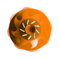 Alu CNC Tuning Tankdeckel orange 40mm gekerbt für...
