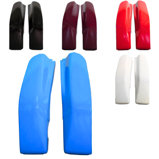 Beinbleche für Simson SR50 SR80 Roller Verkleidung Rahmen Knieblech Beinschutz ohne Trittbrett