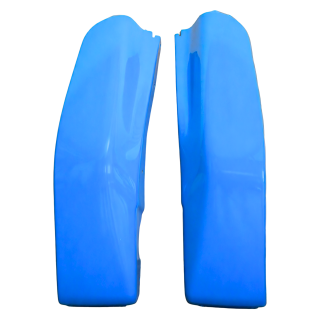 Beinbleche hellblau RAL5012 für Simson SR50 SR80 Roller Verkleidung Rahmen Knieblech Beinschutz