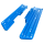Trittbretter hellblau RAL5012 Trittblech Fußrasten für Simson SR50 SR80 Roller SD50 Albatros