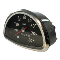 80 mph Tachometer MZ ES125 ES150 ES175 ES250 ES300 Trophy Chrom Armatur Leuchte rot und grün Segmenttacho Tacho