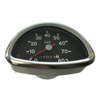 80 mph Tachometer MZ ES125 ES150 ES175 ES250 ES300 Trophy Chrom Armatur Leuchte rot und grün Segmenttacho Tacho