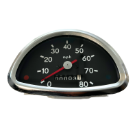 80 mph Tachometer MZ ES125 ES150 ES175 ES250 ES300 Trophy Chrom Armatur Leuchte rot und grün Segmenttacho Tacho