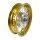 B-WARE Tuning Felge, Speichenrad gold poliert 2,50x12 Zoll für Simson SR50 SR80 Roller SD50 Albatros