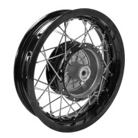 B-WARE Tuning Felge, Speichenrad schwarz poliert 2,50x12...