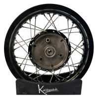 B-WARE Tuning Felge, Speichenrad schwarz 1,85x12 Zoll für Simson SR50 SR80 Roller SD50 Albatros