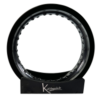 B-WARE Tuning Felgenring, schwarz 2,50x12 Zoll für...