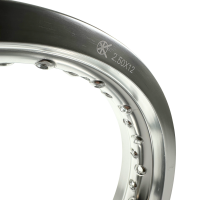 Tuning Felge, silber poliert 2,15x12 Zoll für Simson...