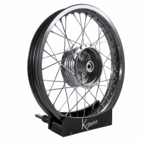 Speichenrad, Felge 1,50x16 titan + Speichen Edelstahl M4...