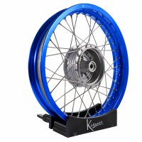 Felge 2,15x16 blau eloxiert Speichen VA XL für...