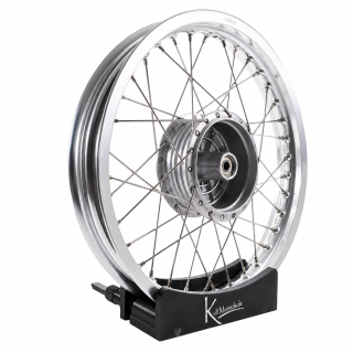 Premium Felge 1,85x16 breit Nabe silber Speichen Edelstahl  VA XL für Simson S51 S50 S53 Spatz Star Star Sperber Habicht KR51 Schwalbe Duo