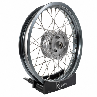 Premium Felge 1,85x16 breit titan Nabe silberSpeichen Edelstahl  VA XL für Simson S51 S50 S53 Spatz Star Star Sperber Habicht KR51 Schwalbe Duo