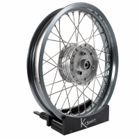 Premium Felge 1,85x16 breit titan Nabe silberSpeichen...