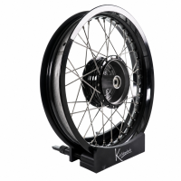 Felge 3,00x16 schwarz eloxiert Speichen VA XL für...