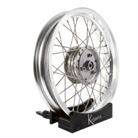 Felge 3,00x16 silber eloxiert Speichen VA XL für...