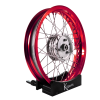Felge 3,00x16 rot eloxiert Speichen VA XL für Simson...