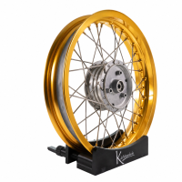 Felge 3,00x16 gold eloxiert Speichen VA XL für...