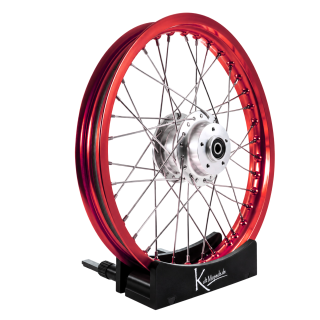 Speichenrad rot Felge 1,50x16 Scheibenbremse Ring Nabe Speichen VA XL für Simson S51 S50 S53 S70 S83