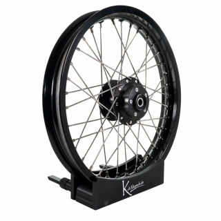 Felge Scheibenbremse für Simson S51 S50 S53 S70 S83 schwarz eloxiert 1,60x16 Speichen Edelstahl XL verstärkt Alufelge