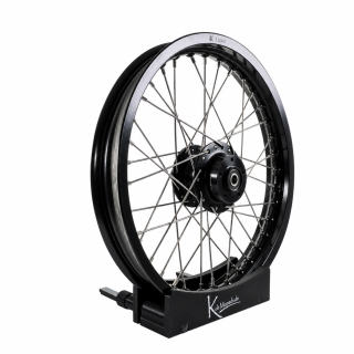 Felge Scheibenbremse 2,50x16 schwarz eloxiert Speichen VA XL für Simson S51 S50 S53 S70 S83