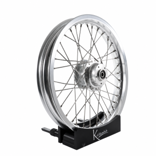 Felge Scheibenbremse 2,15x16 silber eloxiert Speichen VA XL für Simson S51 S50 S53 S70 S83