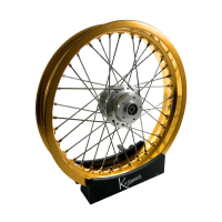 Felge Scheibenbremse 2,50x16 gold eloxiert Speichen VA XL...