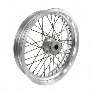 Felge Scheibenbremse 3,00x16 silber eloxiert Speichen VA XL für Simson S51 S50 S53 S70 S83