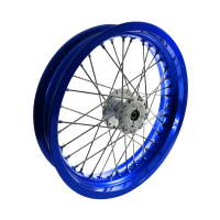 Felge Scheibenbremse 3,00x16 blau eloxiert Speichen VA XL...