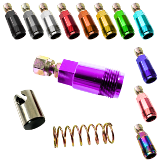 Choke eloxiert für Starter Vergaser für BVF Simson S50 S51 Schwalbe SR50 Star Sperber Habicht Duo S70 auch für MZ TS ES 125 150 16N1-11 19N1 21N1 24N2 26N2