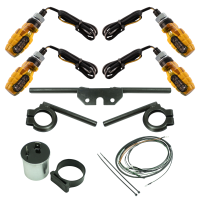 4 LED Mini Blinker camouflage 12V Halterungen schwarz...