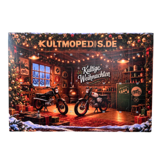 KultMopeds Adventskalender für Simson S51 S50 S70 S53 S83 KR51 Schwalbe SR4-1 Spatz SR4-2 Star SR4-3 Sperber SR4-4 Habicht Kalender