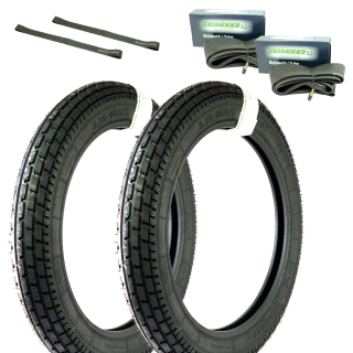 Reifenset Heidenau K34 Reifen für BMW R27 3,25x18 52H 18 Zoll Rad, Mantel