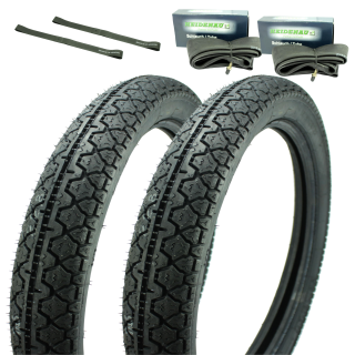 Reifenset Heidenau 3,50x18 62S K36 für BMW R50, R50/2, R60, R60/2, R69, R50S, R69S
