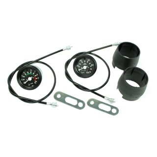 Set 100 km/h MMB Tachometer + MMB Drehzahlmesser DZM Welle für Simson S51 S50 S70 S53